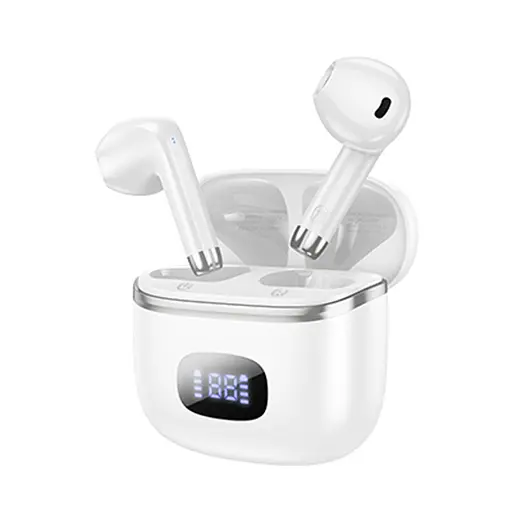 Навушники бездротові Hoco TWS EQ1 вкладиші білий - фото 2