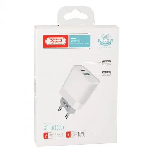 Сетевое зарядное устройство XO L64 18W зарядное устройство - фото 3