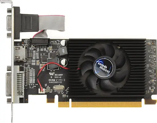 Видеокарта Golden Memory AMD Radeon R5 230 1Gb DDR3 HDMI/DVI/VGA (R52301GD364bit) (GDDR3, 64 bit, PCI-E 2.1 x16) - фото 1