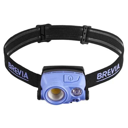 Ліхтар налобний Brevia 400Lm+200Lm, 3W+3W COB, 1200mAh IP65(14100WX1)