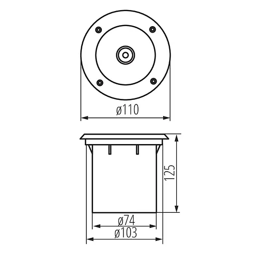 Светильник грунтовый Kanlux Moro N IG-20 (18194) - фото 4