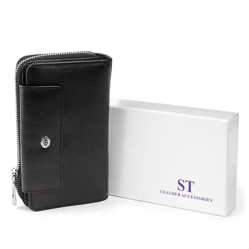 Кожаный женский кошелек ST Leather 19х9.5х2.5 см acs0015409 - фото 7