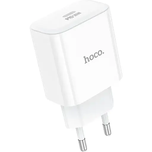 Сетевое зарядное устройство для Hoco C76A Pro Majestic single port PD30W charger белый - фото 1