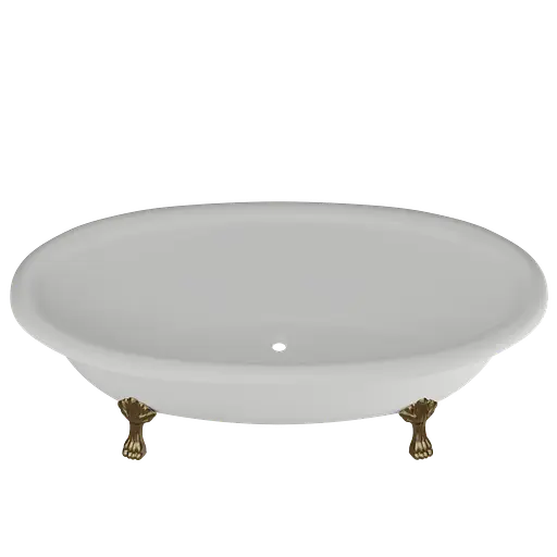 Ванна отдельностоящая глянцевая Amdcon Olmpa 180x90 белая из литого камня золотые ножки OLMPA_180_nzhk-g_HL Белый - фото 7