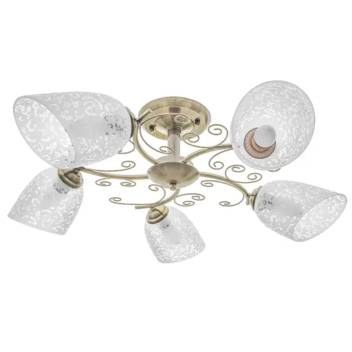 Люстра стельова Brille в спальню E27 60W BZ (LK-579C/5)