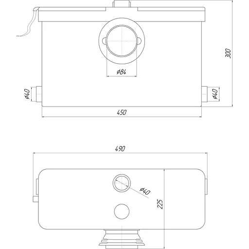 Канализационная установка VOLKS pumpe WC500-1 (18980) - фото 6