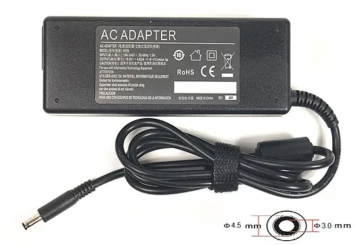 Адаптер для ноутбука PowerPlant DELL 220V, 19.5V 90W 4.62A (4.5*3.0)