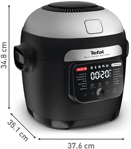Аерофритюрниця Tefal 2в1 Multicook Actifry MY741CF1, 6 л Чорний 1334Вт - фото 6