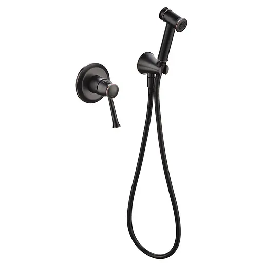 Набір гігієнічного душу прихованого монтажу Imprese Podzima Zrala ZMK02170812, Чорний - фото 1