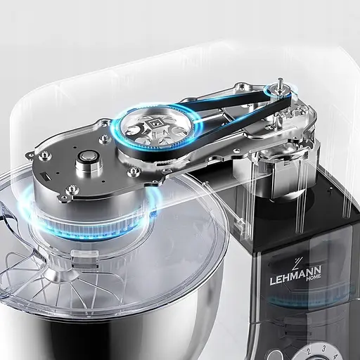 Кухонний комбайн тістоміс Lehmann Chervil 2200 W Black - фото 4