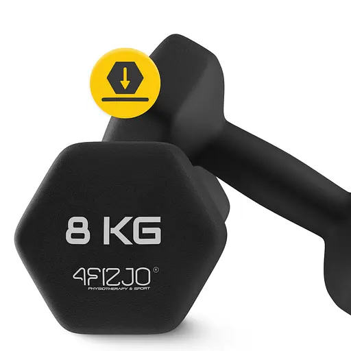 Гантели виниловые 4FIZJO Classic 2 x 8 кг (P-5905973403214) - фото 6