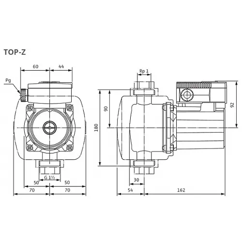 Циркуляционный насос Wilo TOP-Z 25/6 DM (2045522) - фото 2