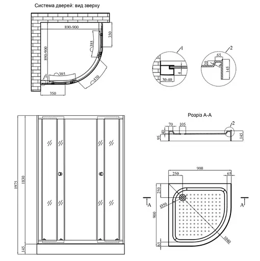 Душевая кабина Kroner KRP Harz - C.F.G. (CV029561) - фото 12