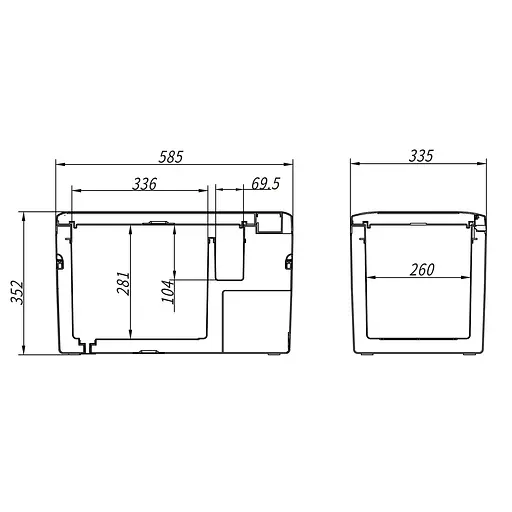 Компрессорный автохолодильник Alpicool K25 (26 литров) - фото 7