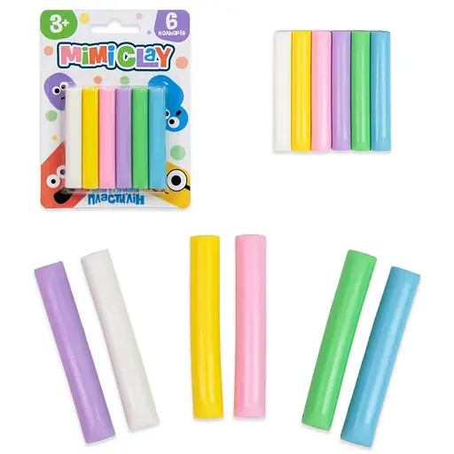 Набор для творчества "Mimi clay" Strateg 30425, 6 цветов - фото 2