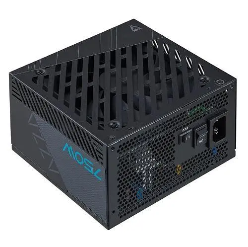 Блок питания 750 Вт, Azza, черный, 80+ золотистый, 12 см, 3xMolex/6xSATA/1x16-pin/4x6+2-pin/1x20+4-pin/2x4+4-pin, - фото 1