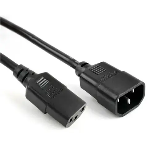Кабель живлення вторинний OEM PC-monitor 1.8m 0.75 мм Iec C13-C14 - фото 2