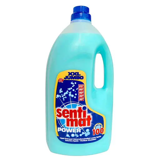 Гель для прання Sentimat Power 5 літрів 100 прань Liquid Detergent All textiles