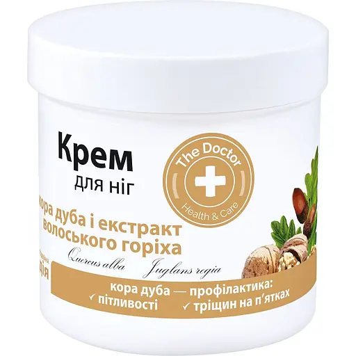 Крем для ніг Домашний Доктор Кінський Кора дуба та екстракт волоських горіхів 250 мл - фото 1