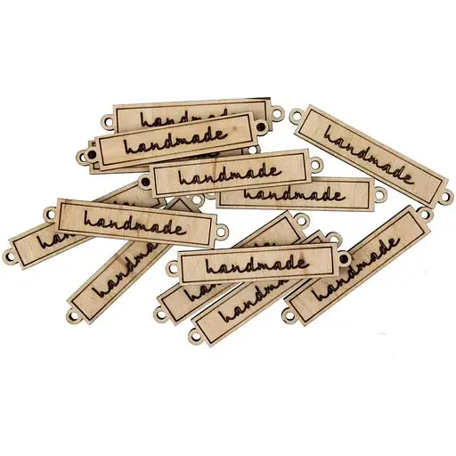 Мини-заготовка Rosa Talent Тег Handmade 3 фанера 5х1 см 10 шт