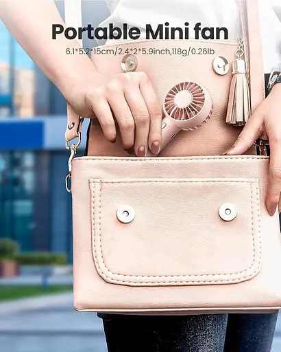 Міні-портативний вентилятор Gaiatop 3 швидкості - фото 5