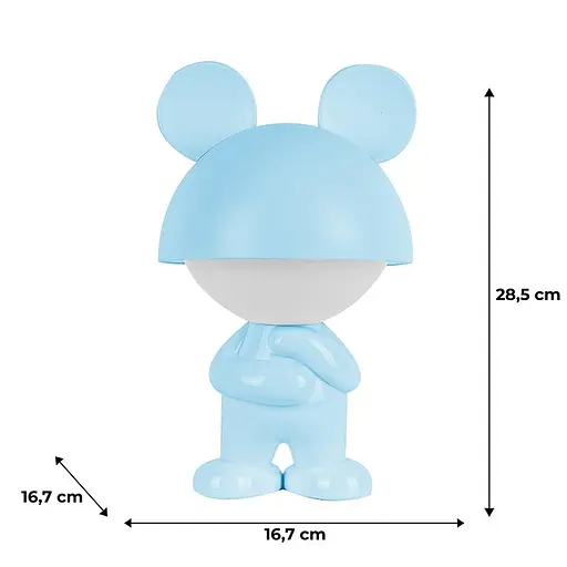 Світильник-нічник Kite  LED з акумулятором Dreamy Mouse блакитний (K25-315-2-3) - фото 5