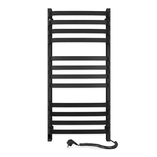 Рушникосушка електрична Navin Stugna 480х1000 Sensor права чорний муар - фото 1