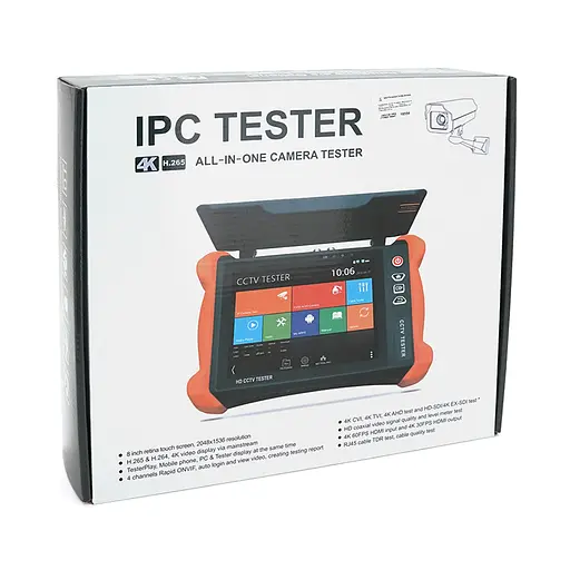 Тестер для камер видеонаблюдения Voltronic X9-MOVTADHS CCTV, с 8″ сенсорным дисплеем SDI, TVI, AHD, CVI, Multimeter, TDR, OPM, VFL, POE, 4K, HDMI In&Out - фото 2