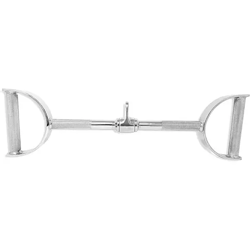 Ручка для верхньої тяги York Fitness 60см з паралельним хватом пряма, хром - фото 4