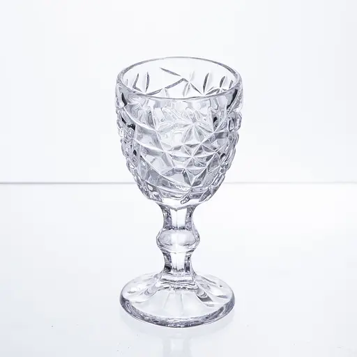 Набір чарок на ніжці 6 штук 50 мл для горілки наливки подарункові чарки скляні Yiwu HP-19-170 - фото 3