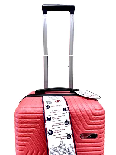 Чемодан Маленький (S) Поликарбонат На 4-х Двойных Колесах 50л POLO ПК022-S Персик - фото 2