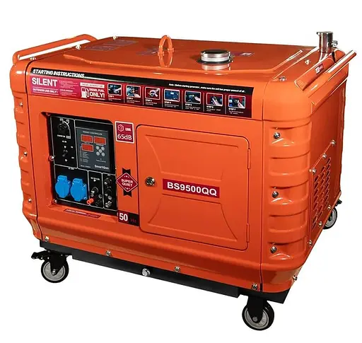 Генератор Синхронний Bison 5.5 кВт BS9500QQ / 5500 Вт / Дизель (41-00411) - фото 1