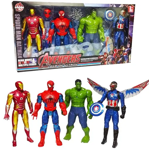 Игровой набор Avengers: Age of Ultron 4 супергероя Marvel Мстители фигурки - фото 1