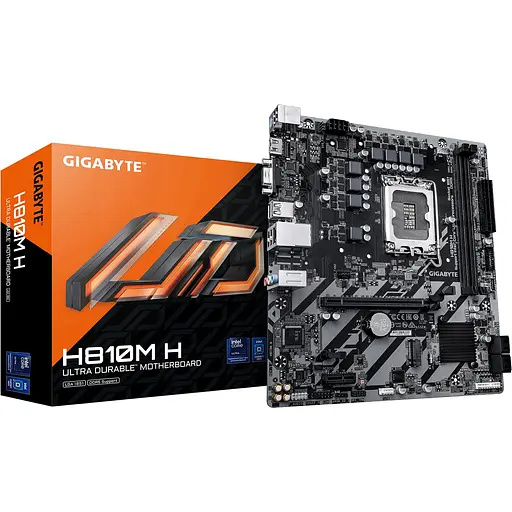 Материнская плата Gigabyte H810M K s1851 H810 2xDDR5 M.2 HDMI DP mATX - фото 4