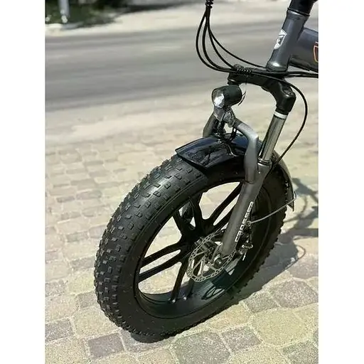 Электровелосипед Crosser Comp фетбайк 350W 12Ah серый с оранжевым - фото 5