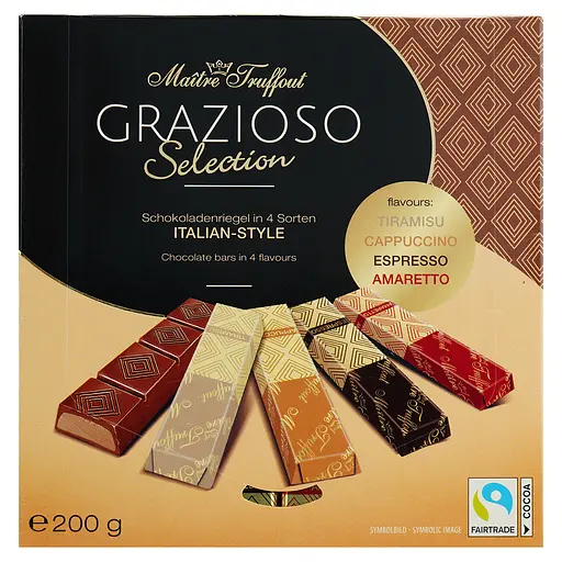 Шоколад Maitre Truffout Grazioso Selection итальянский стиль 200 г - фото 2