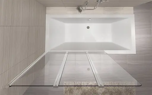 Шторка для ванни Rea Agat-3 120 см складана REA-W0301, Універсальна - фото 4