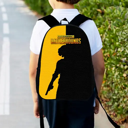 Рюкзак детский Пабг "PUBG BATTLEGROUNDS" 34х27см, городской ранец для мальчика с принтом (00426)