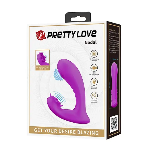 Вібратор Pretty Love Nadal 9.6 см (фіолетовий) - фото 10