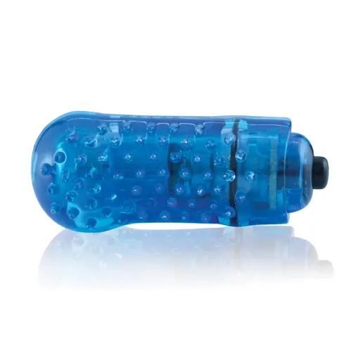 Вібратор на палець The Screaming O FingO Tingly 6 см (синій) - фото 4