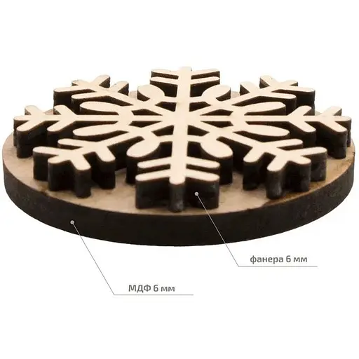 Штамп для вибійки Rosa Talent №3 Зима 6.5x6.5см - фото 2