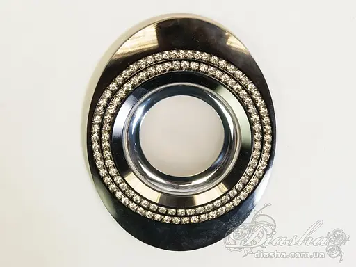 Візуально привабливий врізний точковий світильник, чорний - фото 2