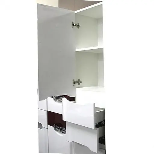 Пенал підлоговий Пік Альба лівий для ванної 40 см Білий 30412 - фото 4