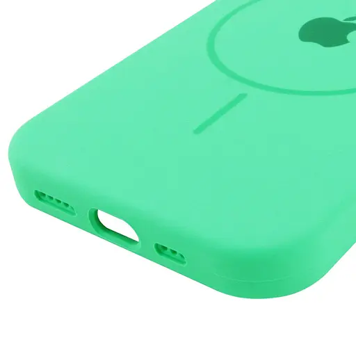 Чохол Epik Silicone Case Full Protective AA with MagSafe для Apple iPhone 14 Plus 6.7 Зелений/Spearmint - фото 5