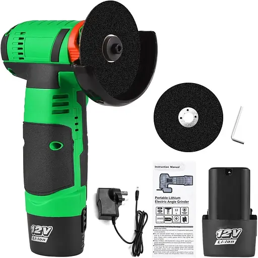 Sunydog 12V акумуляторна кутова шліфувальна машина набір інструментів портативна літієва електрична кутова шліфувальна машина