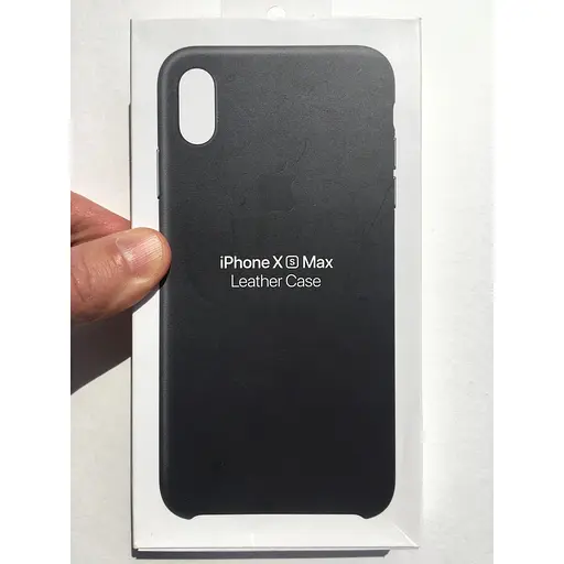 Оригінальний шкіряний чохол Apple Leather Case для iPhone XS Max (6.5") Black (MRWT2ZM/A) - фото 3