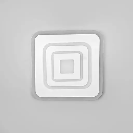 Cвітильник LED з матовим акрилом білого кольору 35х35 см | Line F | Арт. 2234-350 WT - фото 1