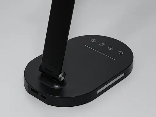 Світлодіодна нічна настільна лампа для манікюра, 6 Вт, чорний колір - фото 4