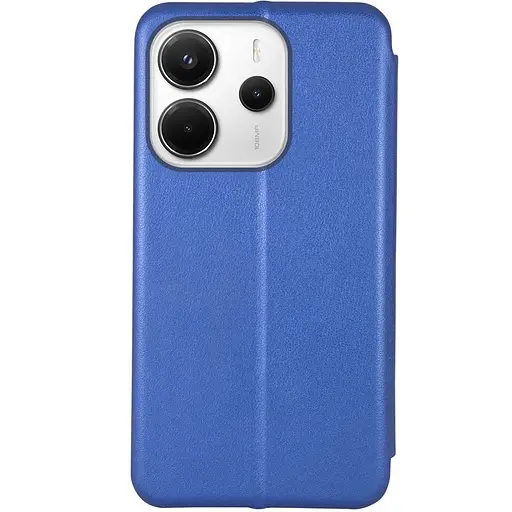 Кожаный чехол-книжка Epik Classy для Xiaomi Redmi Note 14 4G (Int. version) Синий - фото 2