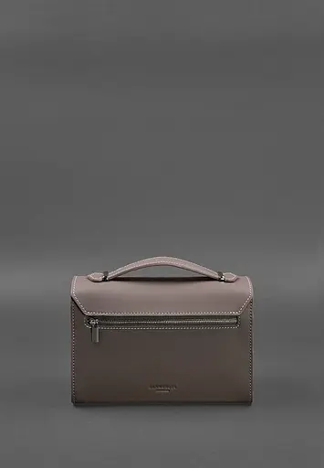 Жіноча шкіряна сумка-кроссбоді Lola темно-бежева - фото 3